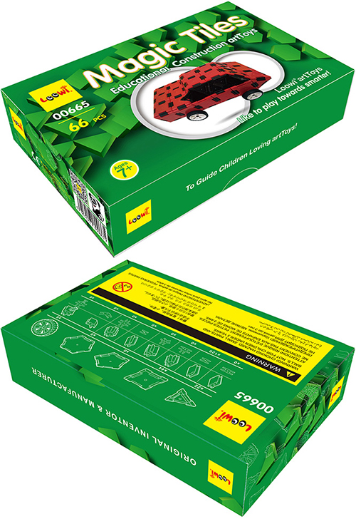 Loowi Magic Tiles, Customized Colorful Box, Model: LWMW66